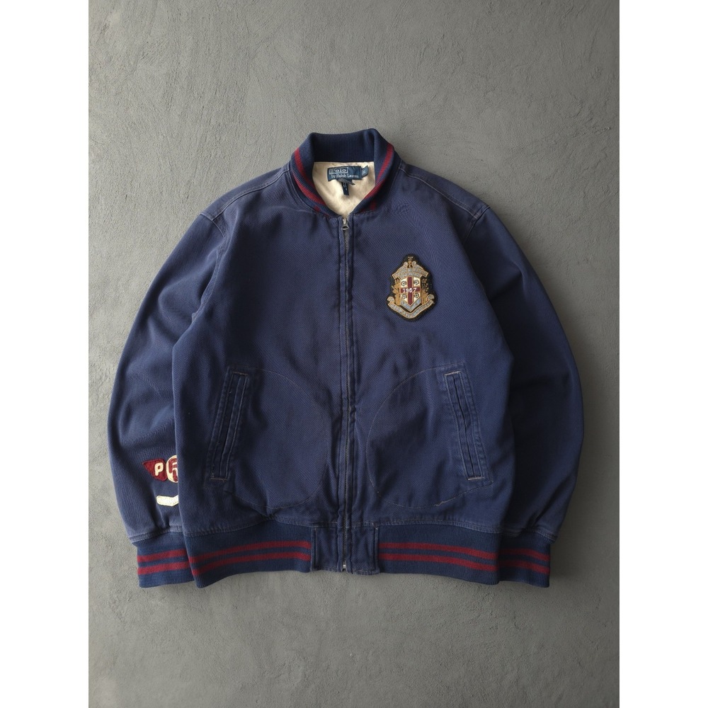 Polo Ralph Lauren Sporting Goods Co. Bleecker Cotton Twill Bomber Jacket L